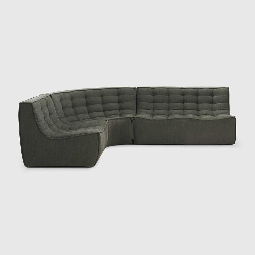 Canapé 2 places N701, très confortable, au design moderne, associé aux canapés N701 permet de composer le canapé de votre choix , en tissu Moss