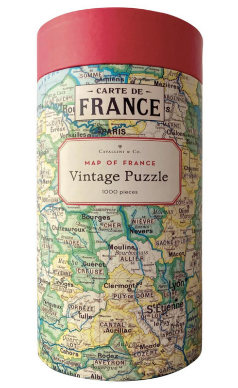 Puzzle de 1000 pièces de la marque CAVALLINI & CO, version Carte de France.