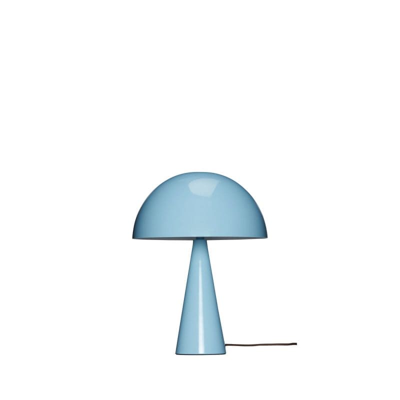 Lampe mini musch de la marque Hübsch, en Acier laqué, au design tendance, livré sans ampoule, couleur bleu ciel.