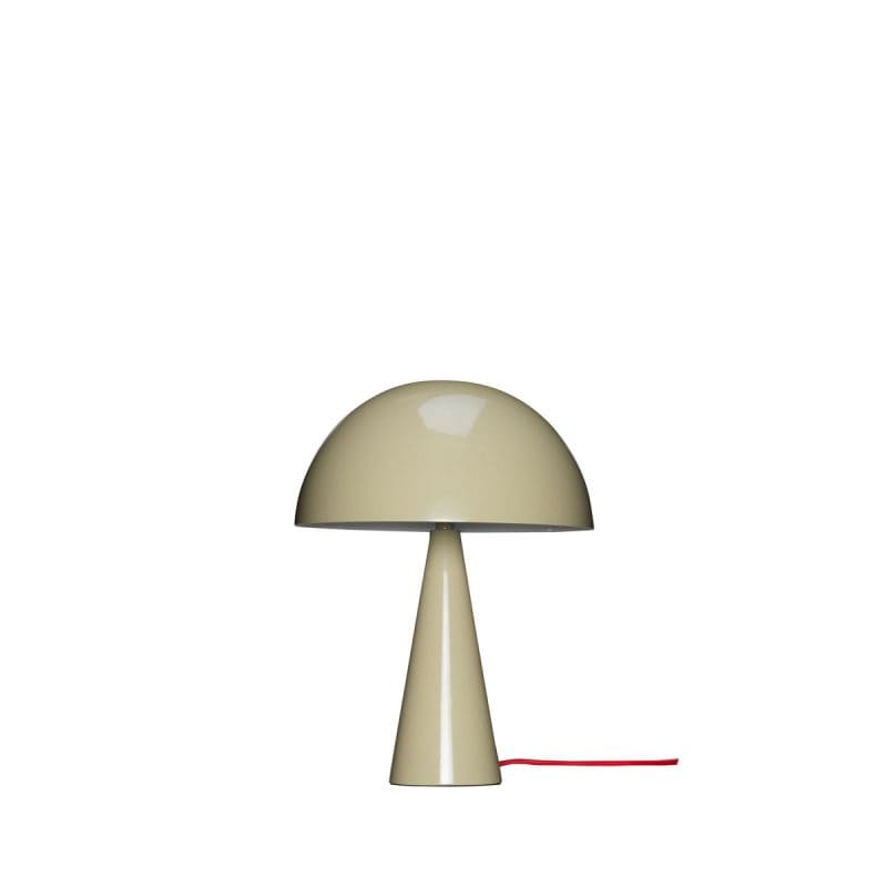 Lampe mini musch de la marque Hübsch, en Acier laqué, au design tendance, livré sans ampoule, couleur sable.