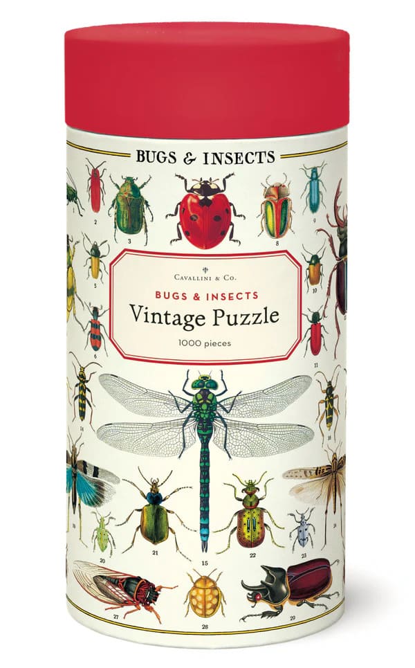 Puzzle de 1000 pièces de la marque CAVALLINI & CO, version Insectes.