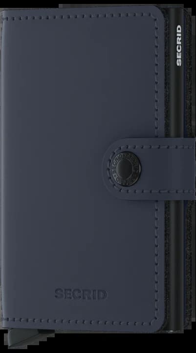Porte-cartes de la marque Secrid, en cuir végétal, jusqu'a 6 cartes, pratique et sécurisé. Coloris Mat Bleu Nuit.
