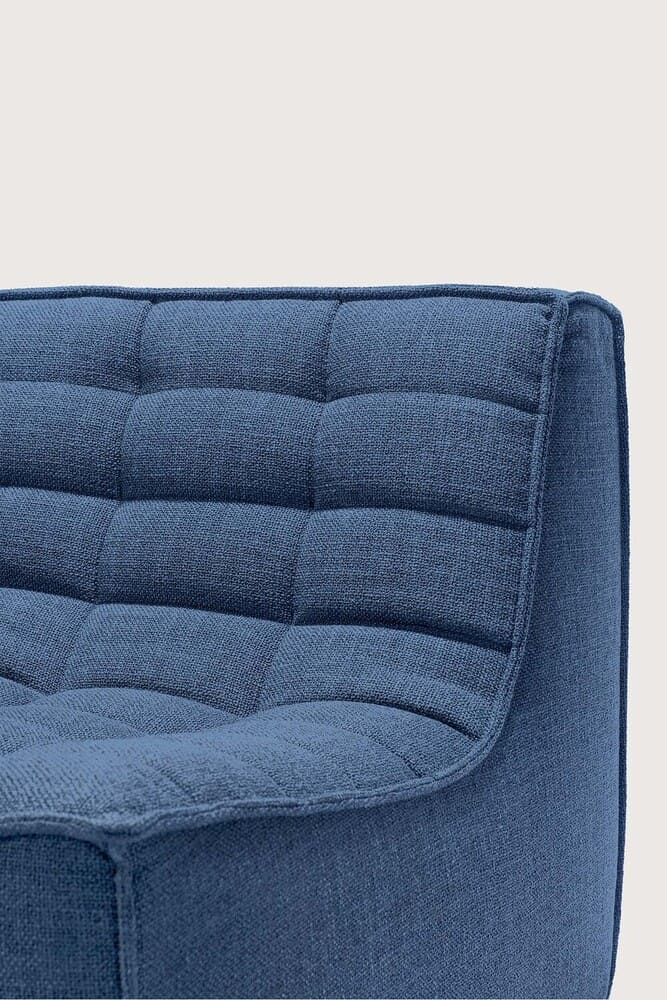Canapé 2 places N701, très confortable, au design moderne, associé aux canapés N701 permet de composer le canapé de votre choix , en tissu Bleu.