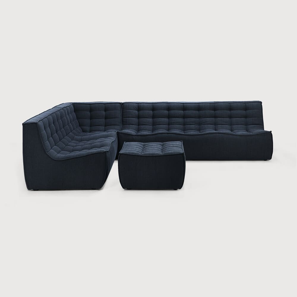 Canapé 2 places N701, très confortable, au design moderne, associé aux canapés N701 permet de composer le canapé de votre choix , en tissu Graphite