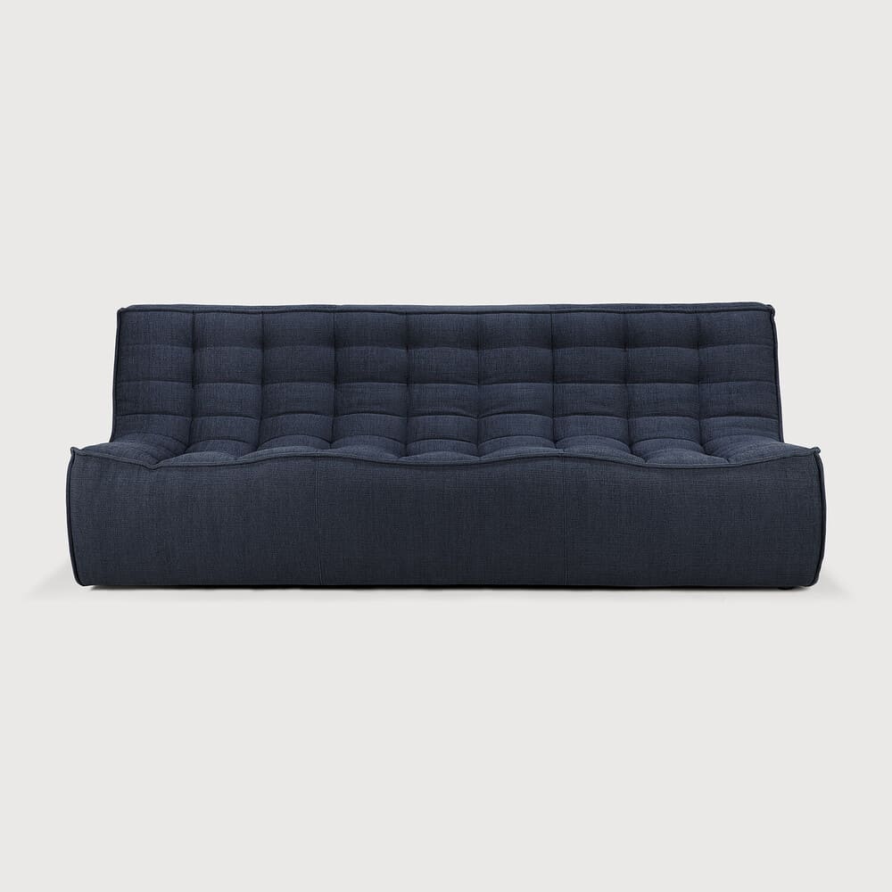 Canapé 3 places N701, très confortable, au design moderne, associé aux canapés N701 permet de composer le canapé de votre choix , en tissu Graphite