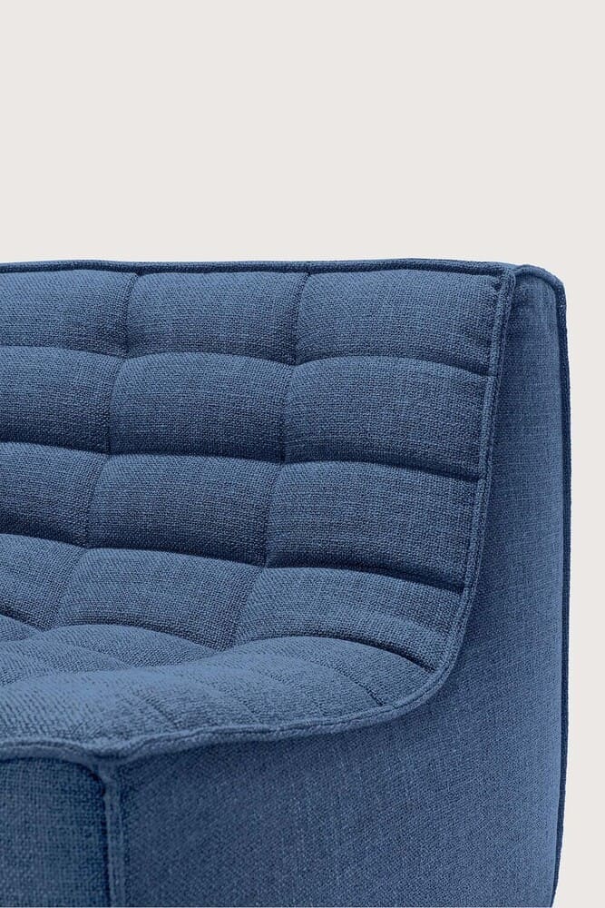 Canapé 3 places N701, très confortable, au design moderne, associé aux canapés N701 permet de composer le canapé de votre choix , en tissu Bleu.