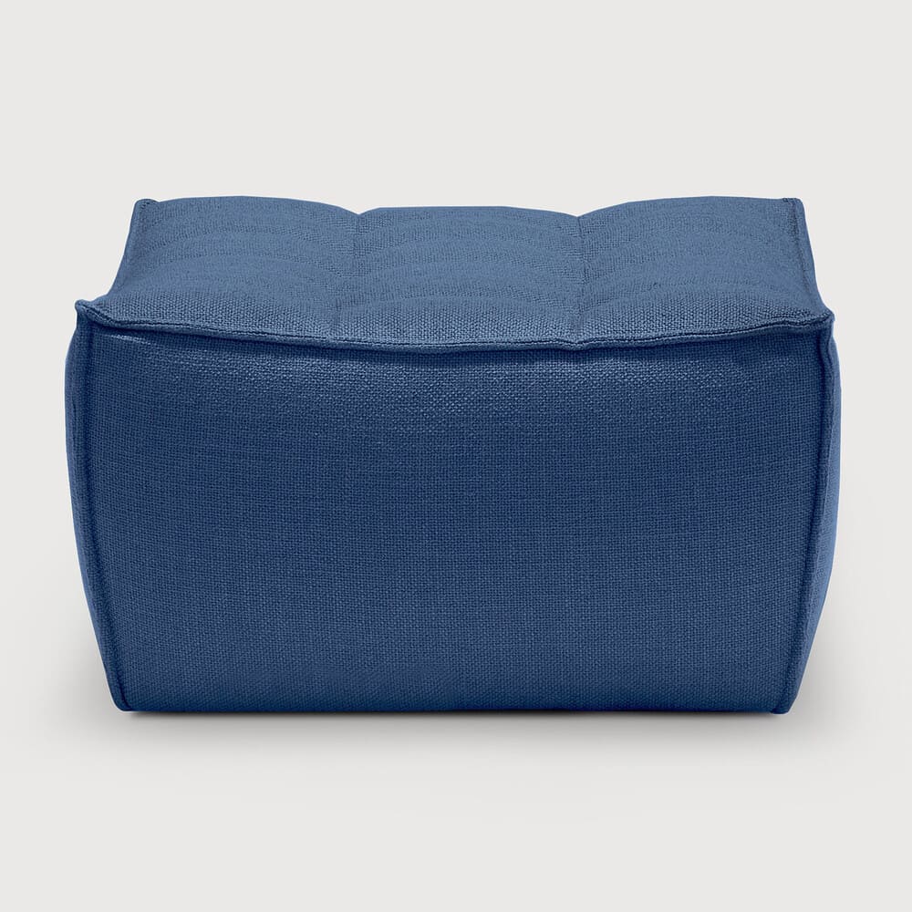 Repose pieds N701, très confortable, au design moderne, associé aux canapés N701 permet de composer le canapé de votre choix , en tissu Bleu.