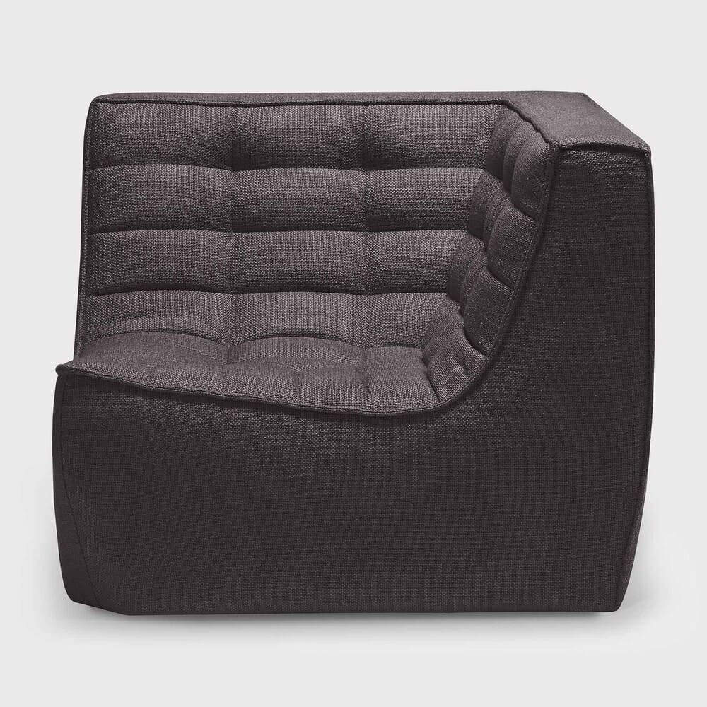  Fauteuil d'angle N701, très confortable, au design moderne, associé aux canapés N701 permet de composer le canapé de votre choix , en tissu Gris.