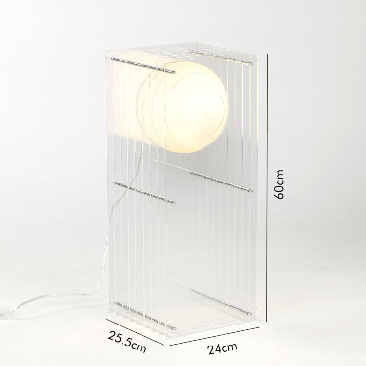 Lampe Rectangle plexi de la marque Bang, en acrylique. Coloris Blanche.