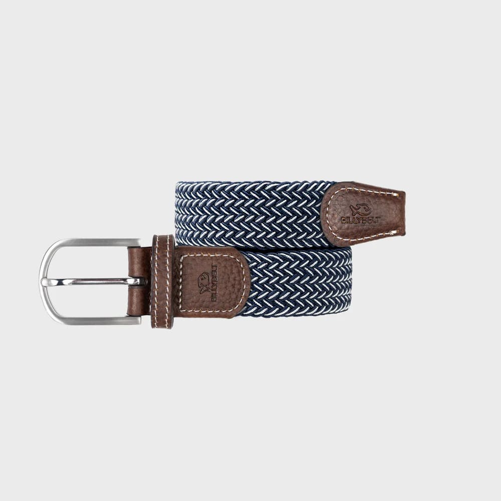 Ceinture tressée en cuir de la marque Billy Belt, très élégante, selon votre humeur du moment. Coloris La Bogota.