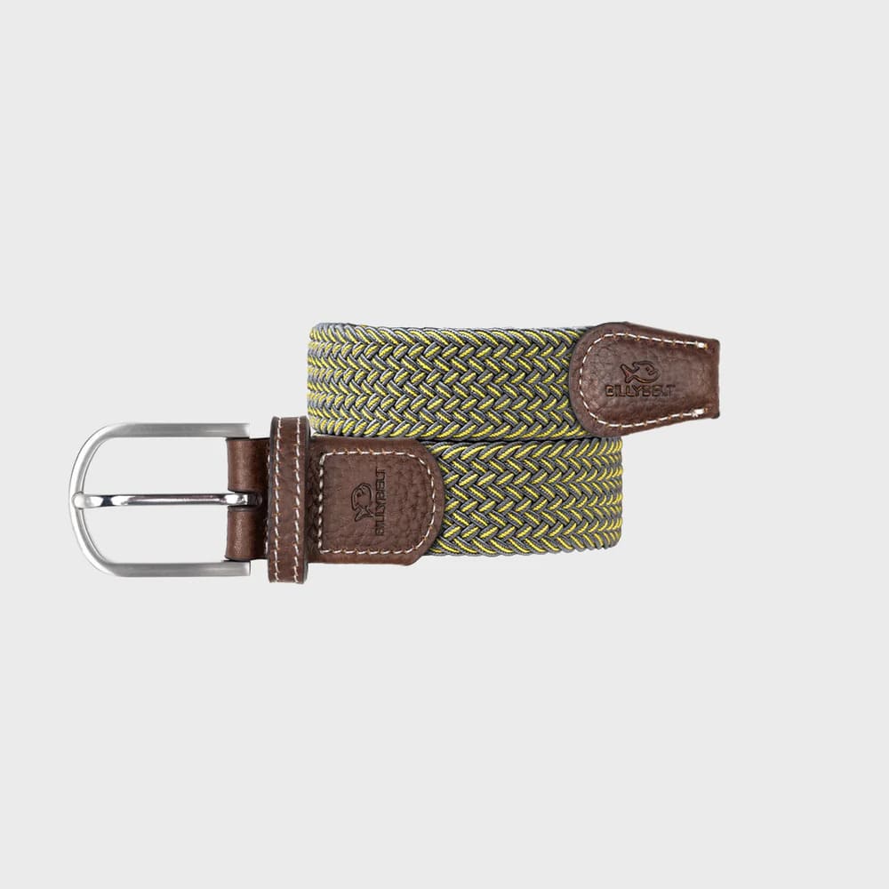 Ceinture tressée en cuir de la marque Billy Belt, très élégante, selon votre humeur du moment. Coloris Budapest.