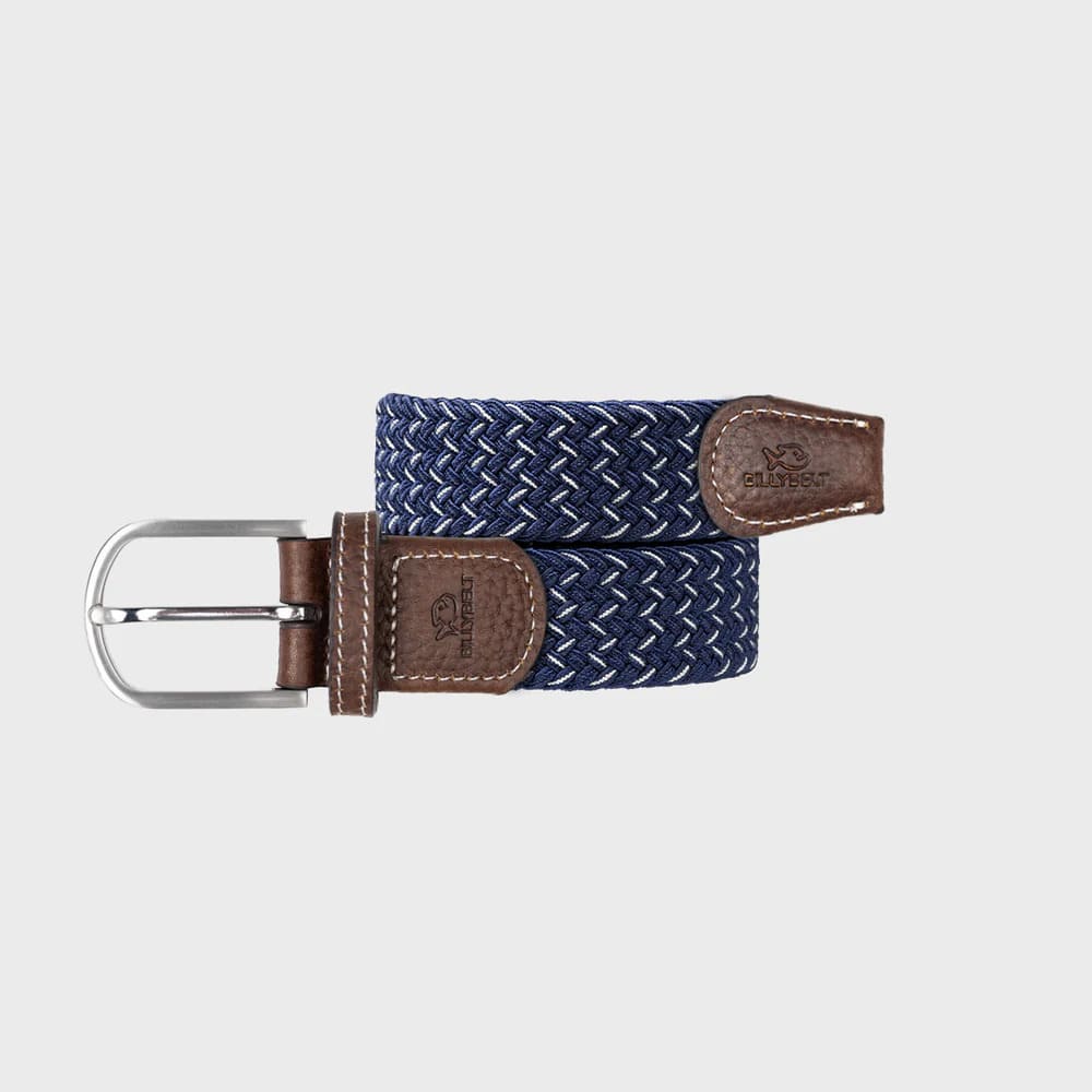 Ceinture tressée en cuir de la marque Billy Belt, très élégante, selon votre humeur du moment. Coloris Heraklion.