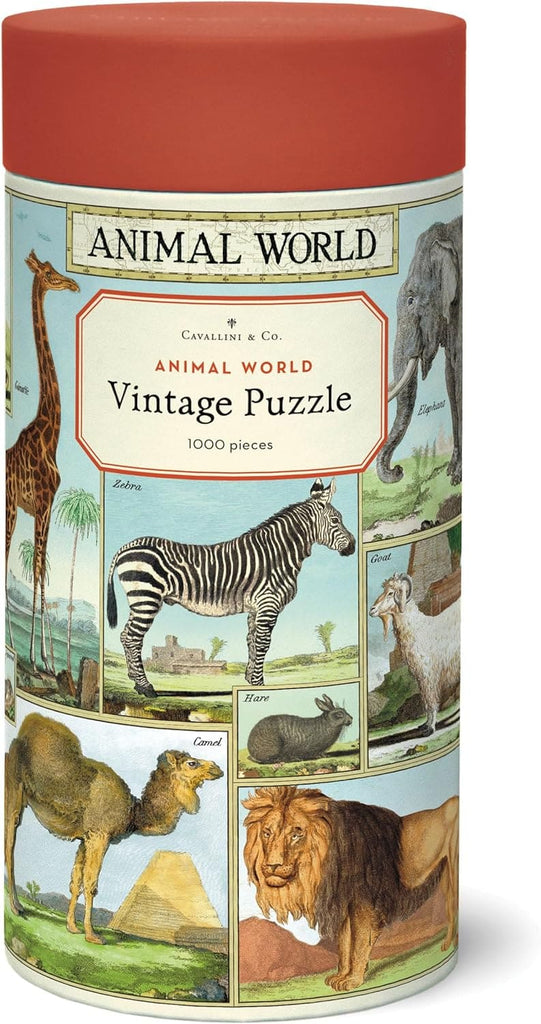 Puzzle de 1000 pièces de la marque CAVALLINI & CO, version Le Monde Animal.