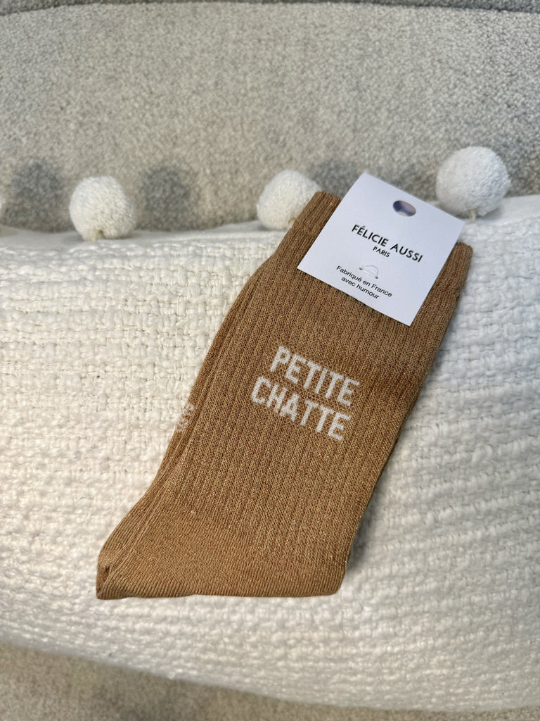 Chaussettes petite chatte de la marque Félicie Aussi, confortable, en coton.