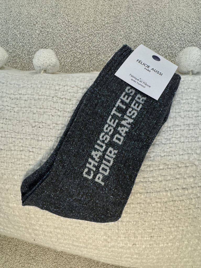 Chaussettes pour aller danser de la marque Félicie Aussi, confortable, en coton.