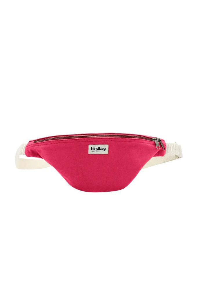 Sac banane Olivia de la marque Hindbag, Epaisse et solide, ne se déforme pas, en coton bio. Coloris Fuchsia.