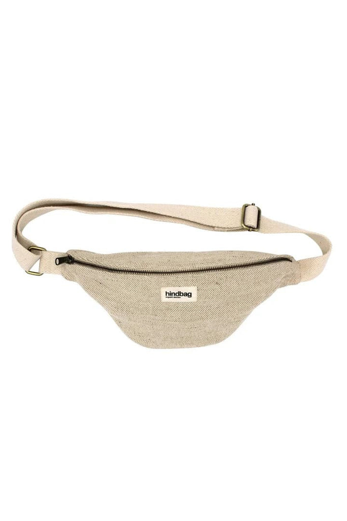 Sac banane Olivia de la marque Hindbag, Epaisse et solide, ne se déforme pas, en coton bio. Coloris Jute.