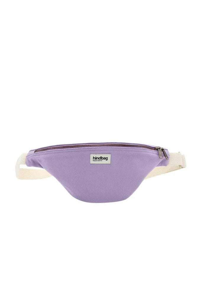 Sac banane Olivia de la marque Hindbag, Epaisse et solide, ne se déforme pas, en coton bio. Coloris Lilas.