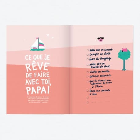  Livre à remplir version Tel Père, Telle Fille ? de la marque Minus edition, imprimé dans le nord de la France, à partir de 6 ans.