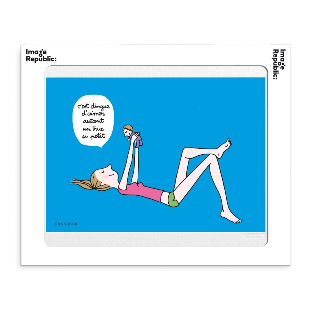 Affiche image republic, collection Soledad truc petit. Affiche en 30x40 cm avec un passe partout de 5cm. 